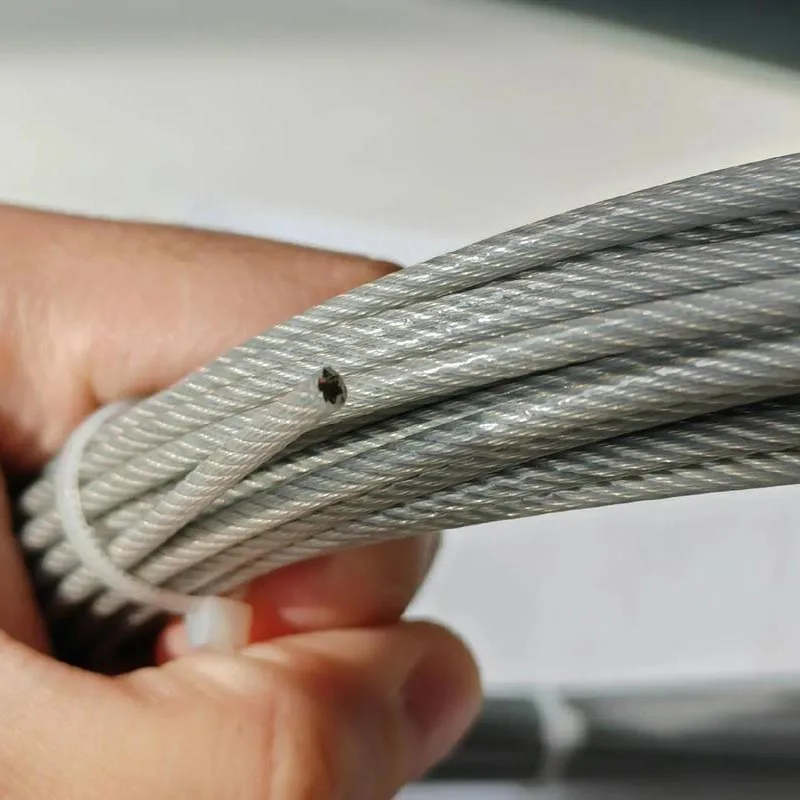 PVC/Nylon coated stainless steel wire rope